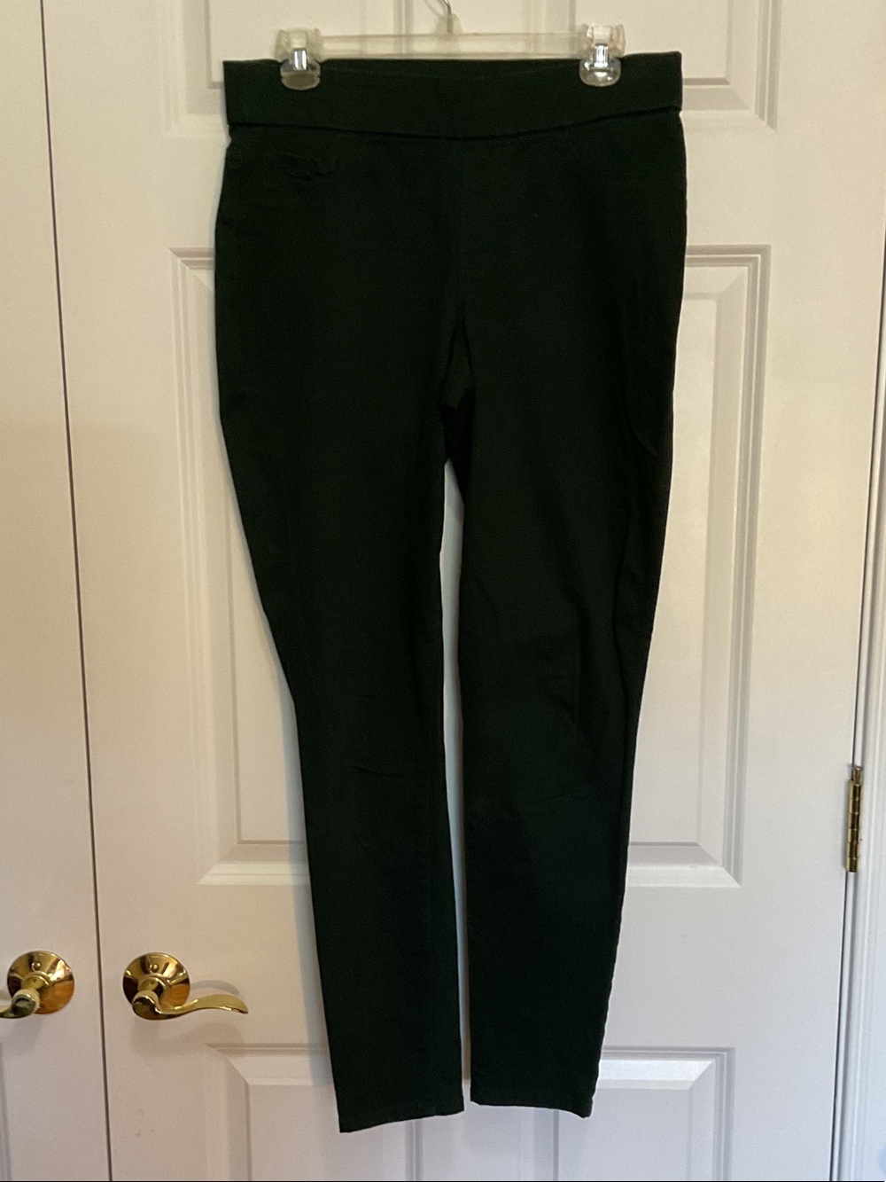 Nine West Heidi Green Pull-on Skinny Leg Pants